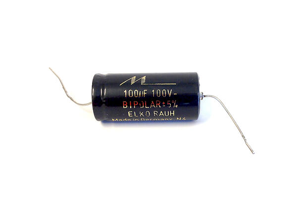 Mundorf elektrolytt kondensator 100 µF 100µF/100V bipolar +-5% Made in Germany 